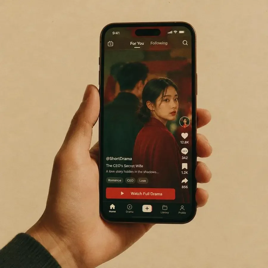 红果剧场 APP - 竖屏短剧离线缓存 红果剧场 APP 手机端短剧播放界面